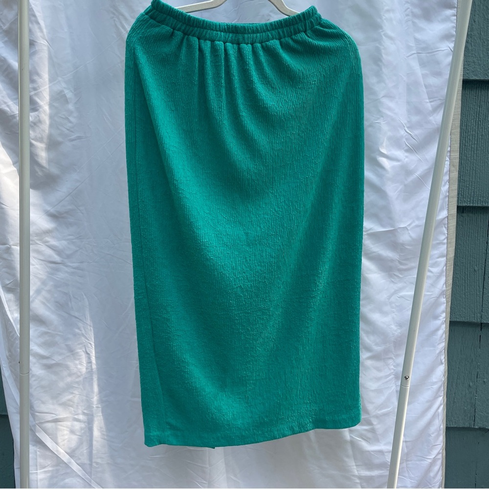 Teal maxi skirt
